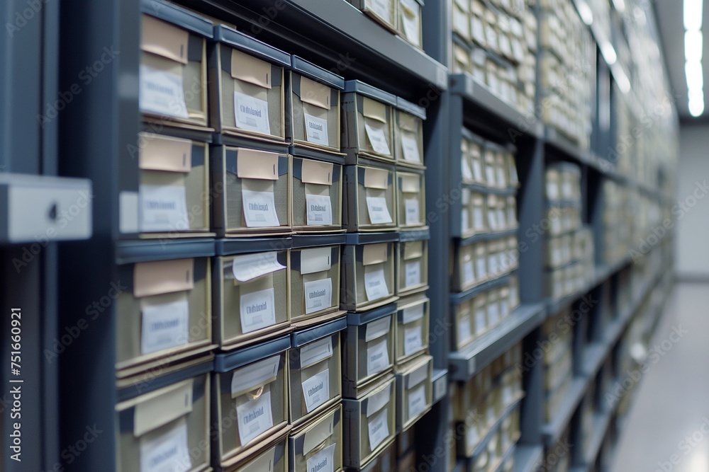 Obraz premium large databases for storing information, cells for storing large amounts of information