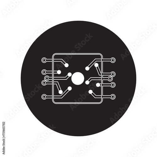 Chip processor icon