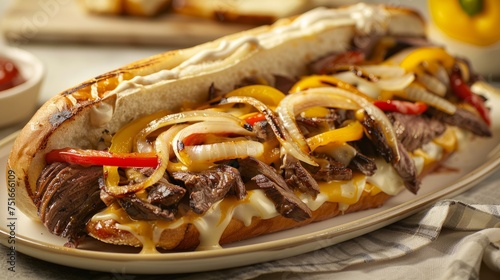 Savory Philly Cheesesteak: A Classic American Sandwich