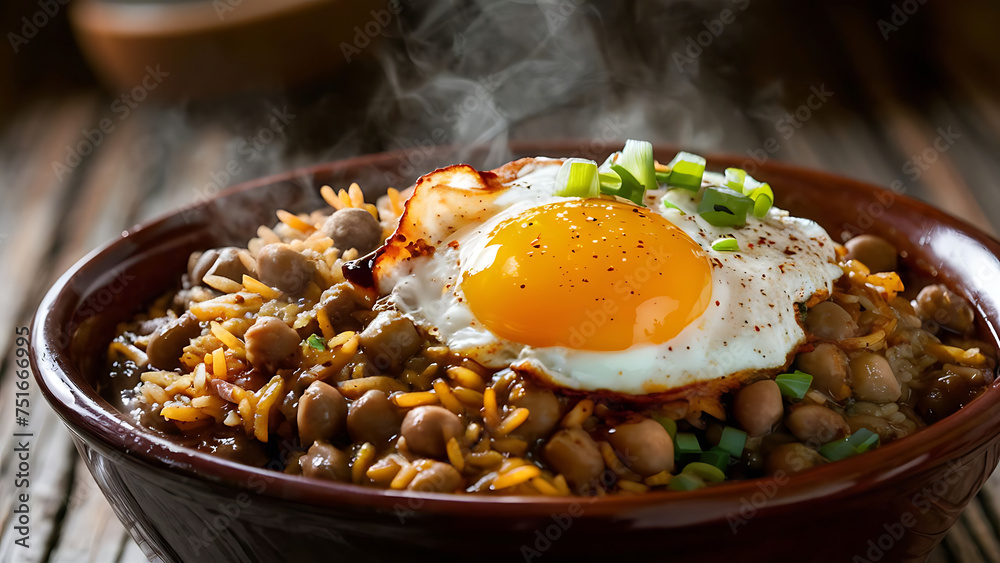 Capture the essence of Hoppin' John in a mouthwatering food photography shot - obrazy, fototapety, plakaty 