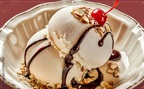 Capture the essence of Frozen Custard in a mouthwatering food photography shot photo