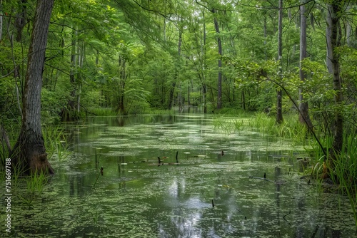 Southern Swamps, Beautiful Swamp, Natural Bog, Marsh, Mire, Southern Wetland, Morass © artemstepanov