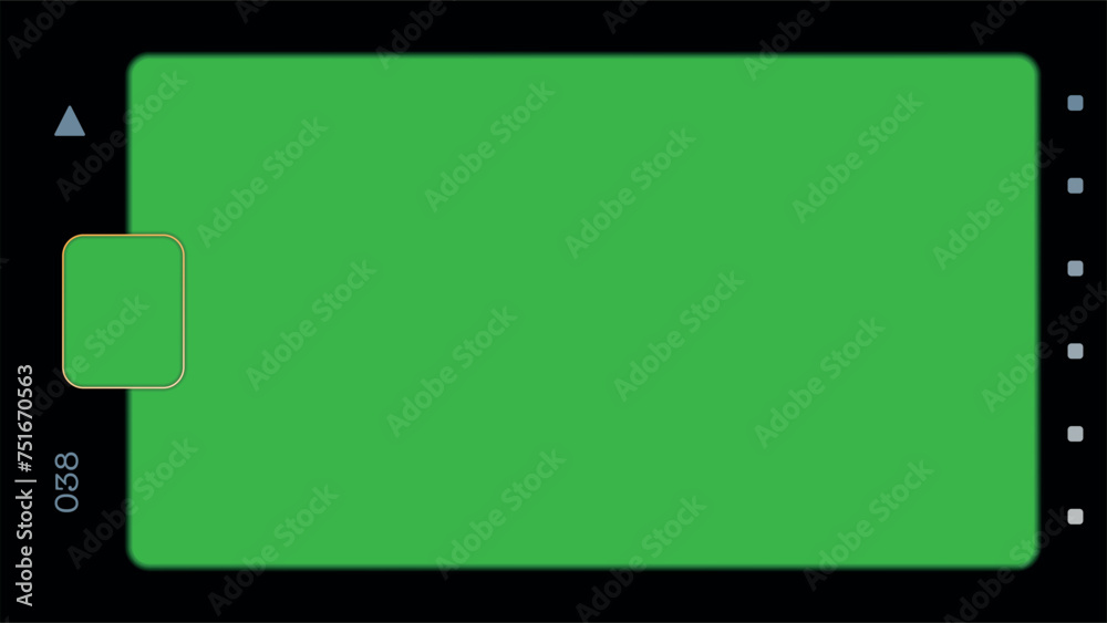 Vector Super 8 Film Strip Illustration film from an old camera with