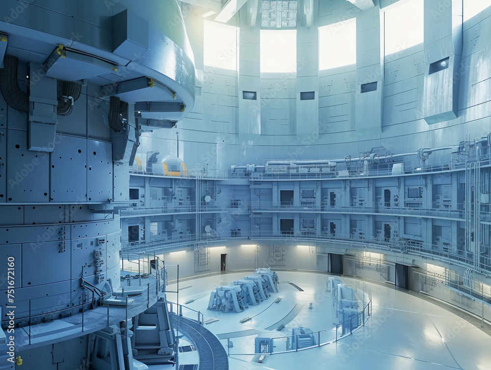 High-Tech Nuclear Reactor Core Room High-Tech Nuclear Reactor Core Room