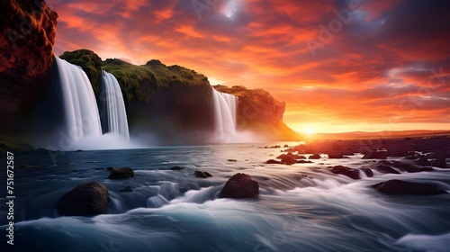 Discover the Beauty of Nature: Waterfalls, Rivers, and Cascades, Exploring Natural Wonders: Waterfalls, Streams, and Forests, Niagara Falls: A Majestic Cascade of Nature's Beauty, Captivating Landscap