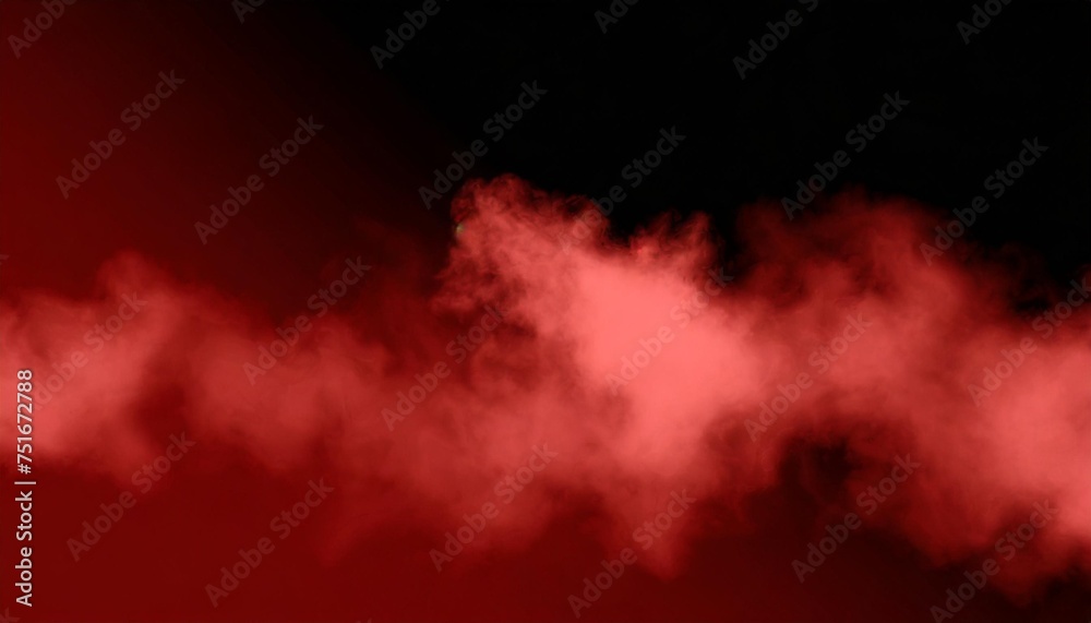 red fog or smoke color isolated background for effect text or copyspace