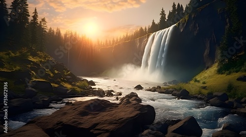 Discover the Beauty of Nature  Waterfalls  Rivers  and Cascades  Exploring Natural Wonders  Waterfalls  Streams  and Forests  Niagara Falls  A Majestic Cascade of Nature s Beauty  Captivating Landscap