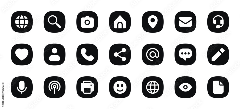 Universal Contacts Icons Pack - Essential Symbols for Communication Universal Contacts Icons Pack - Essential Symbols for Communication