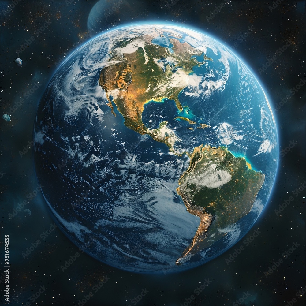 earth day poster with space