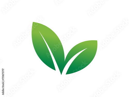 Leaf logo gradient colorful design. leaf logo vector © anggadwisaputro