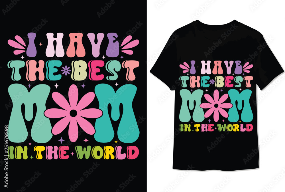 mothers day retro t shirt design colorful mom t shirt mothers day retro t shirt design colorful mom t shirt