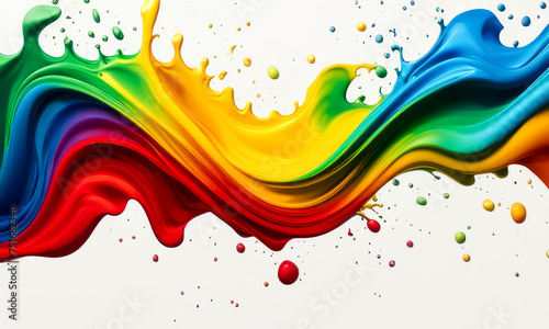 abstract wave colorful background