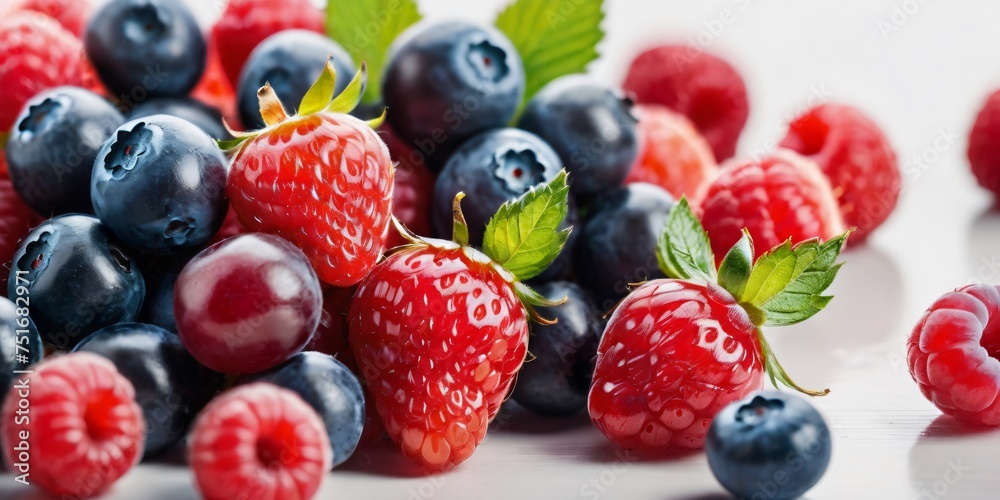 Mixed fruits on a plate Mixed fruits on a plate