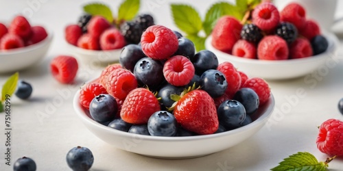 Mixed fruits on a plate