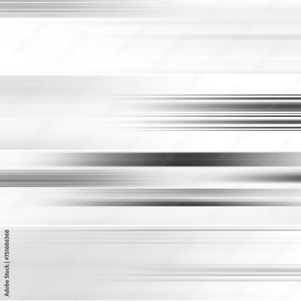Fototapeta premium Black and white stripe abstract background. Motion effect. Grayscale fiber texture backdrop and banner. Monochrome gradient pattern and textured wallpaper.
