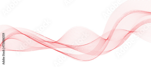 Abstract wave element for design. Digital frequency track equalizer. Stylized line art background. Vector illustration.	
