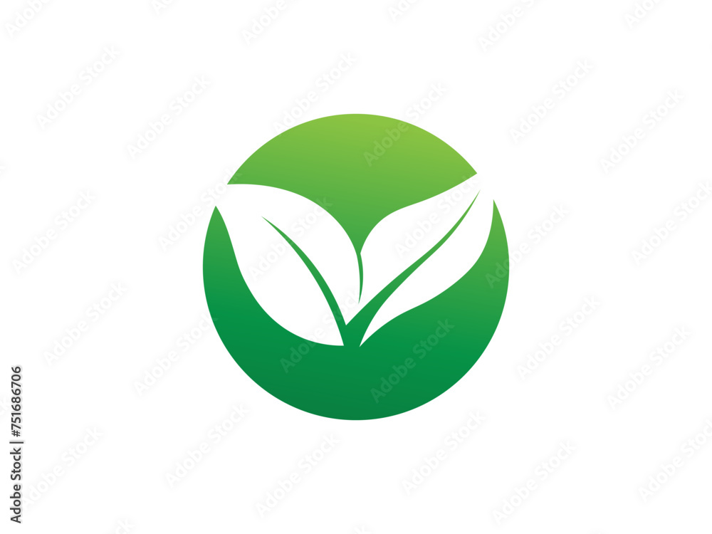 Leaf logo gradient colorful design illustrations Leaf logo gradient colorful design illustrations