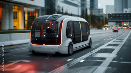 Self-driving vehicles revolutionizing transportation systems photo