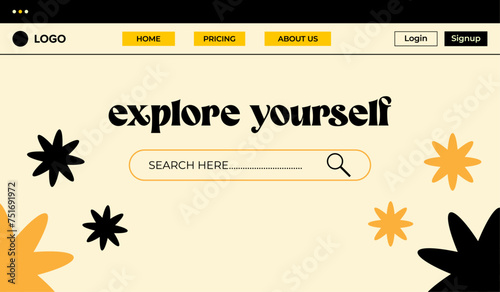 Retro Business Landing page for travel, research, Adventure, Explore etc.  