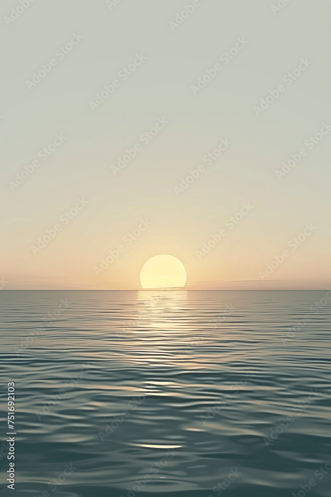 Tranquil Ocean Sunrise