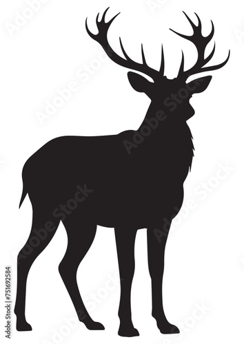 deer silhouette vector © Fatin