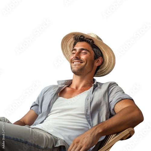 hat, cowboy, person, boy, child, people, fashion, smiling, handsome, smile, face, farmer, straw, shirt, jeans, one, expression, model, country, black, cowboy hat, studio photo