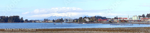 Panoramic Photo of Sitka, Alaska.  City and Habour.