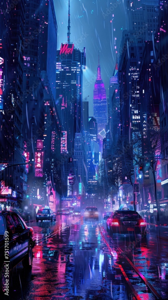 Futuristic cityscape with cryptids blending into the shadows luxury amidst scifi