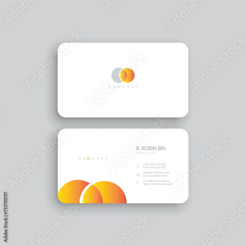 Vector professional business card design