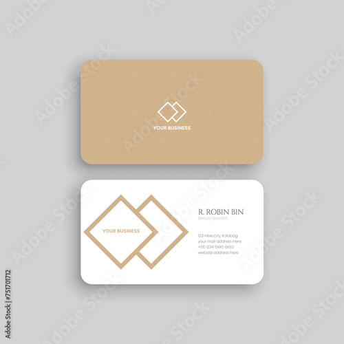 Vector professional business card design