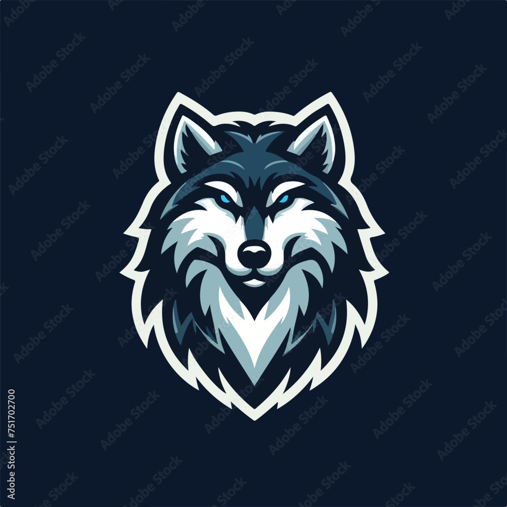 Esport vector logo wolf, wolf icon, wolf head, vector, sticker