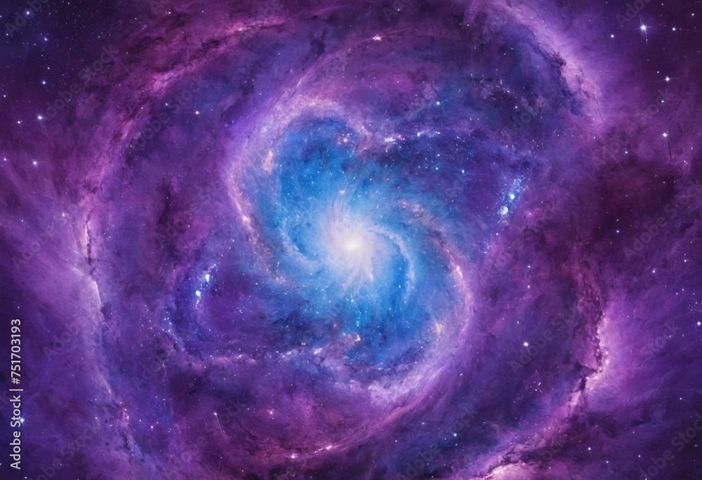 Purple space starry wallpaper
