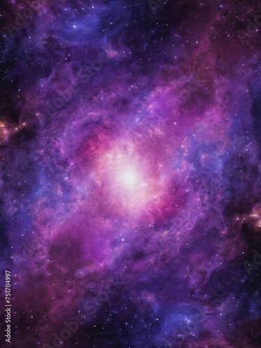 Purple space starry wallpaper 