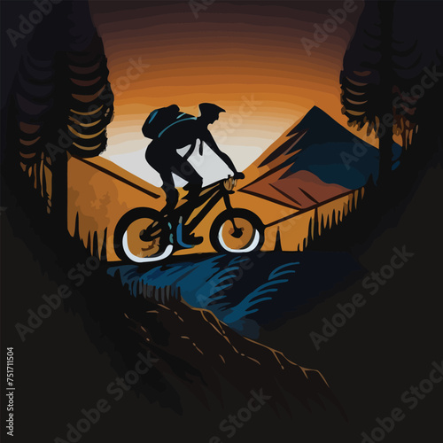 Awesome BiCycle Vector Illustration for Shirt Design