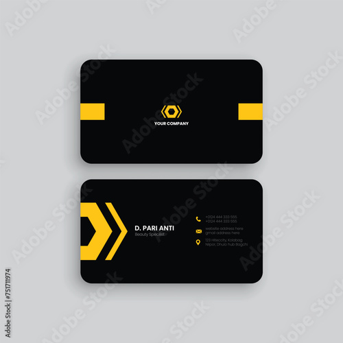 Professional business card mockup