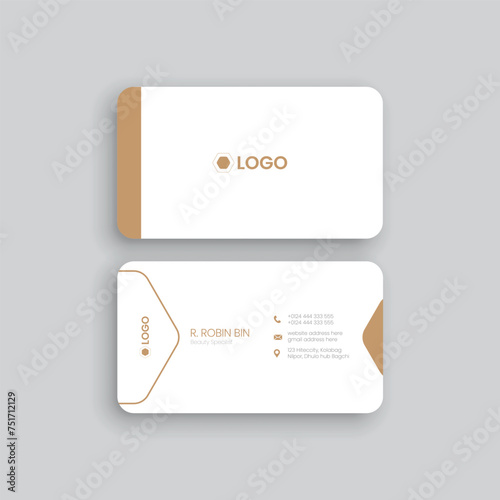 Professional business card mockup