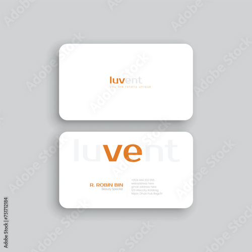 Professional business card mockup