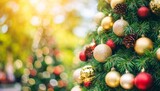 abstract background yellow blur gradient with bokeh in christmas background