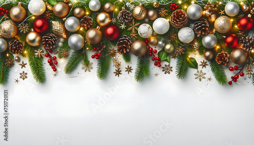 Frise pour fond de Noël ou du nouvel an