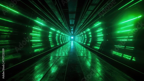 glowing tunnel neon background