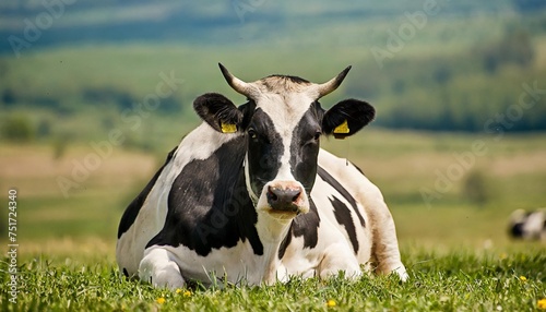 dairy cow on the background