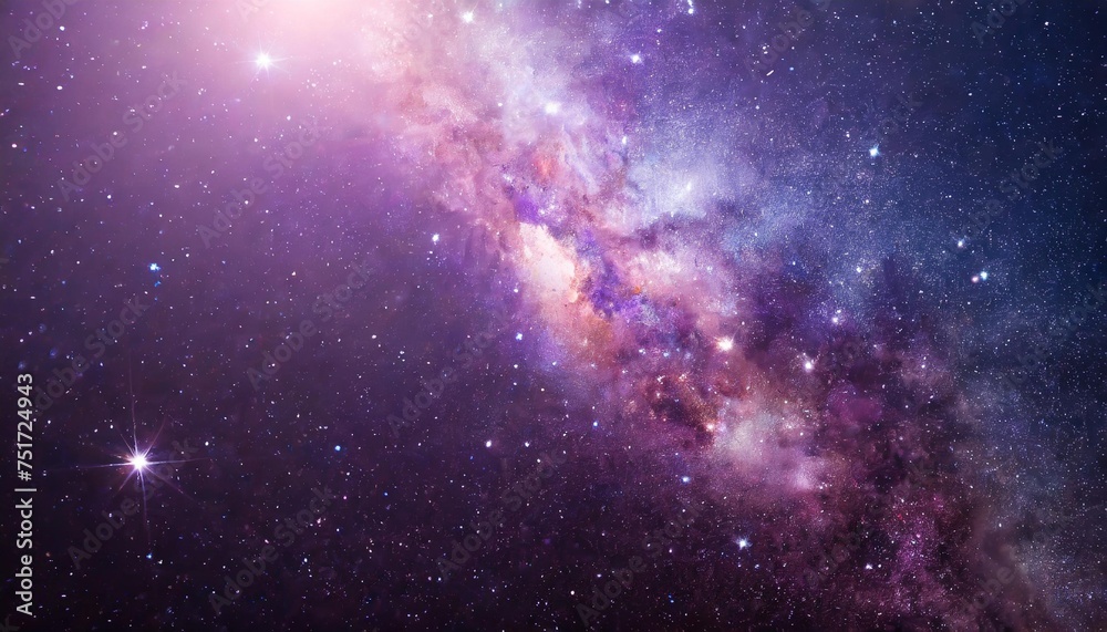 mystical abstract space picture new unknown world purple space universe galaxy with stars and cosmic dust