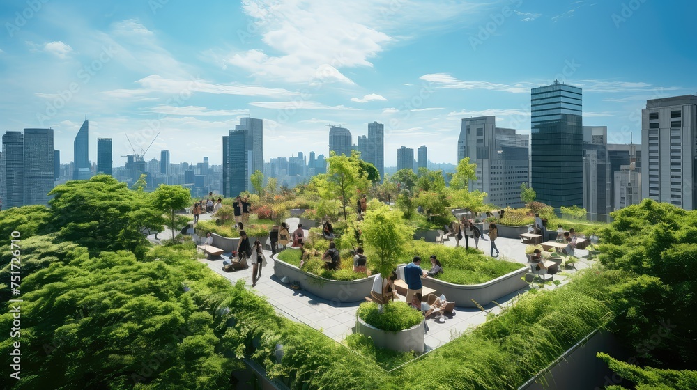 Obraz premium structure high skyscraper building