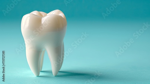3D tooth on a clean background ideal for dentists