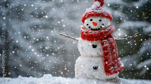 festive happy holidays snowman