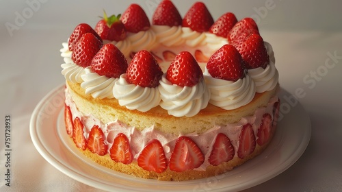 homemade strawberry pound cake