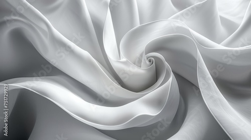Close Up View of White Fabric