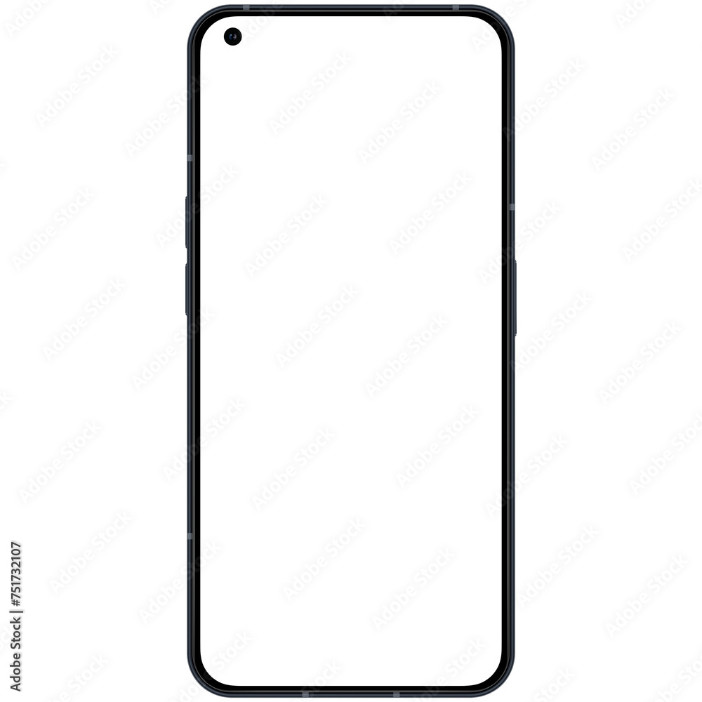 Front side photo of black smartphone similar to android device without background. Template for mockup Front side photo of black smartphone similar to android device without background. Template for mockup
