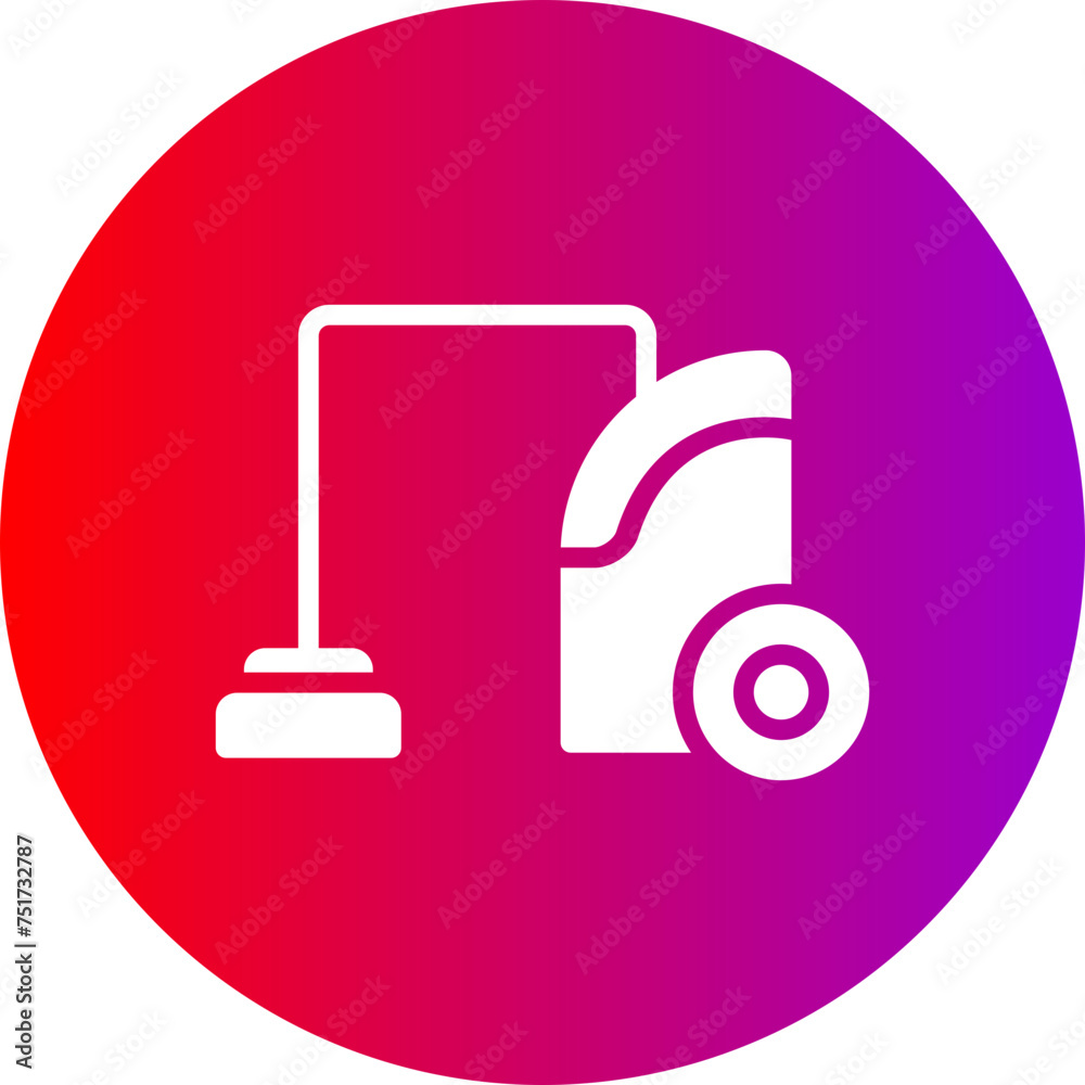 Vacuum Cleaner Glyph Circle Gradient Icon Vacuum Cleaner Glyph Circle Gradient Icon
