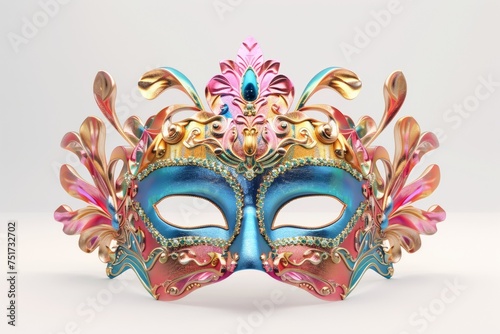 Carnival mask isolated on white background 